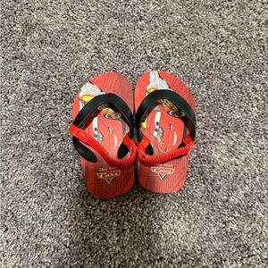 Disney Cars Kids Flip Flops - Red & Black